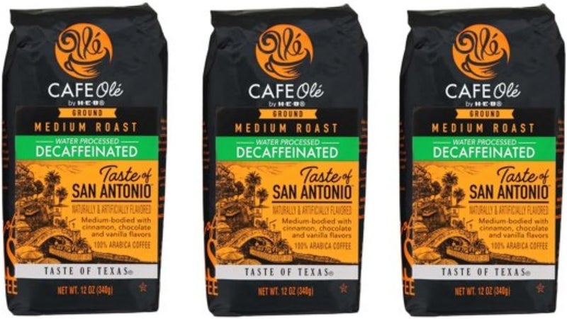 HEB Cafe Ole Taste of Texas San Antonio Ground Decaf Coffee